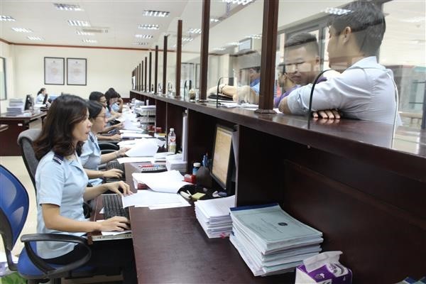Hoạt động nghiệp vụ tại Chi cục Hải quan cửa khẩu Hữu Nghị (Cục Hải quan Lạng Sơn). 
